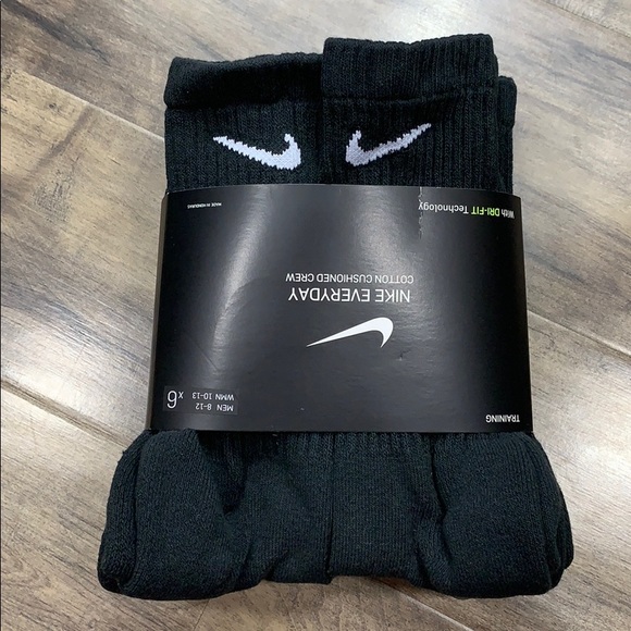 NIKE EVERYDAY COTTON CUSHIONED CREW SOCKS … - Picture 6 of 16